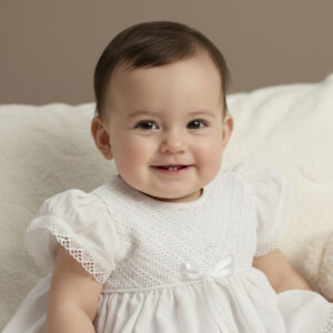 Vestido blanco calado